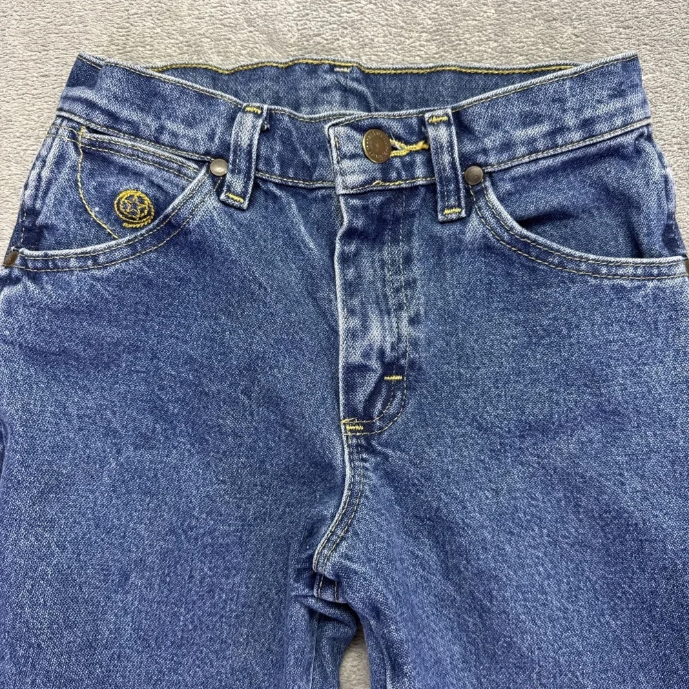 Wrangler Jeans Boys‎ Size 12 Slim Blue Straight Leg Denim Adjustable Waist